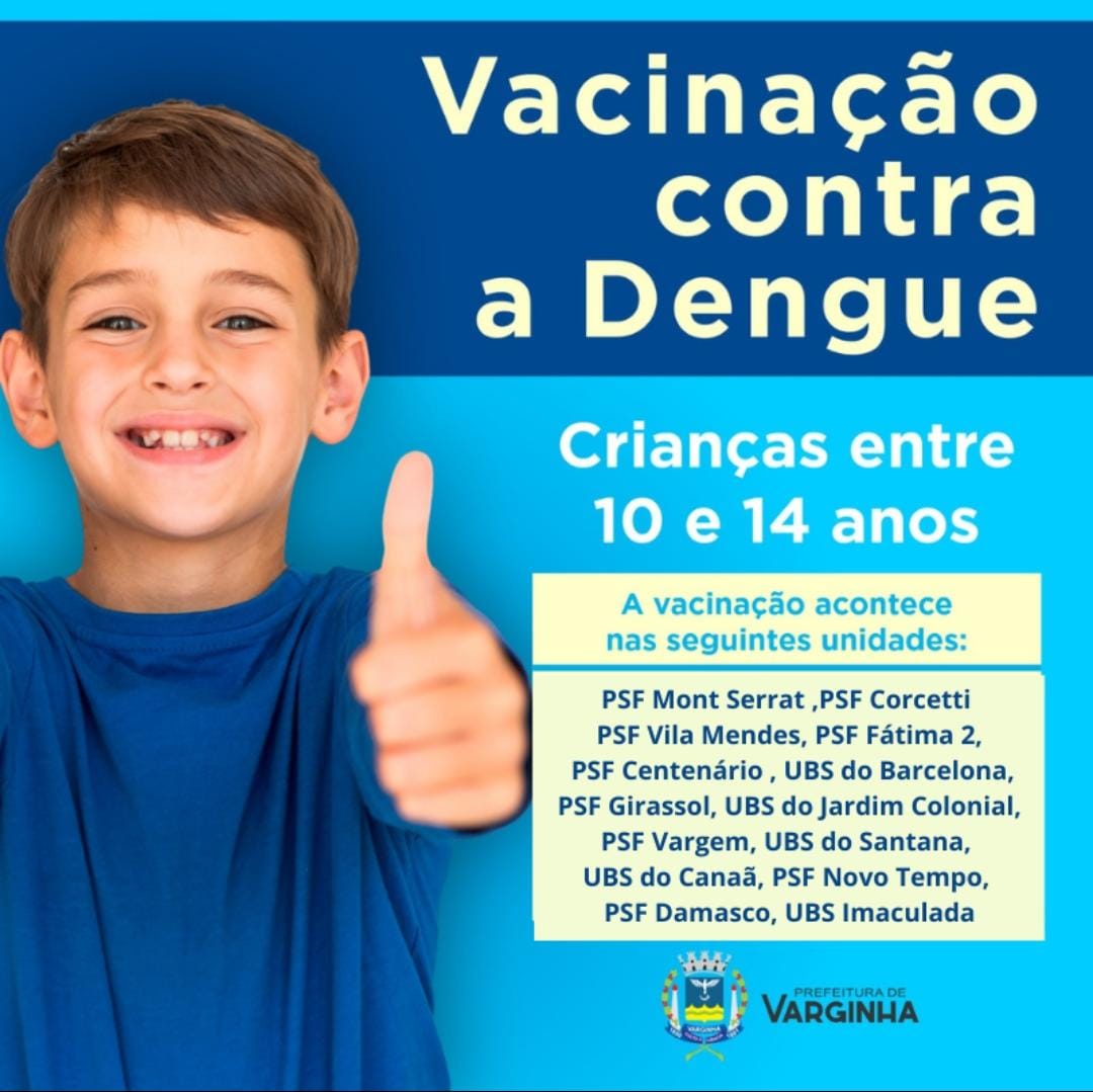 No momento, você está visualizando Vacinação contra a Dengue!